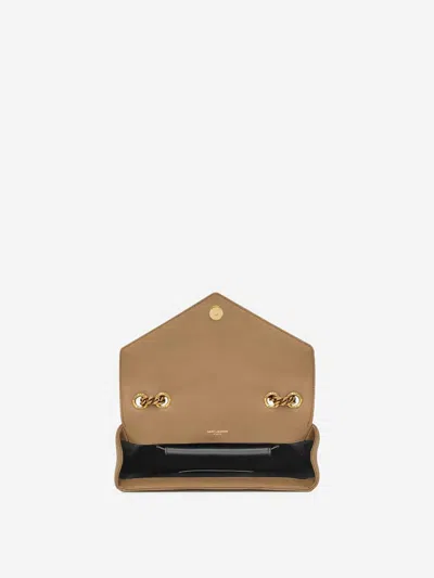 Saint Laurent Loulou Shoulder Bag In Brown