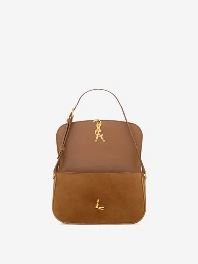 Saint Laurent Solferino Medium Shoulder Bag In Brown