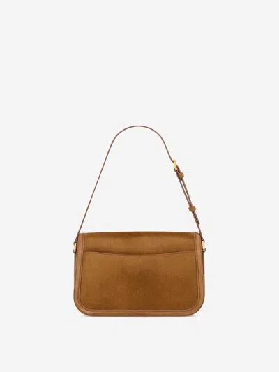 Saint Laurent Solferino Medium Shoulder Bag In Brown