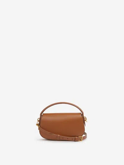 Saint Laurent Voltaire Tassels Bag In Brown