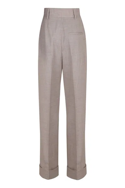 Philosophy Di Lorenzo Serafini Sophisticated Wool Trousers For Women In Gray
