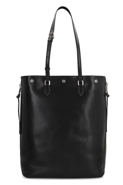 Dolce & Gabbana Versatile Leather Tote Bag With Adjustable Straps In Black