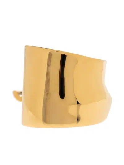 Jacquemus Elegantly Bowed Gold Bracelet In Gold