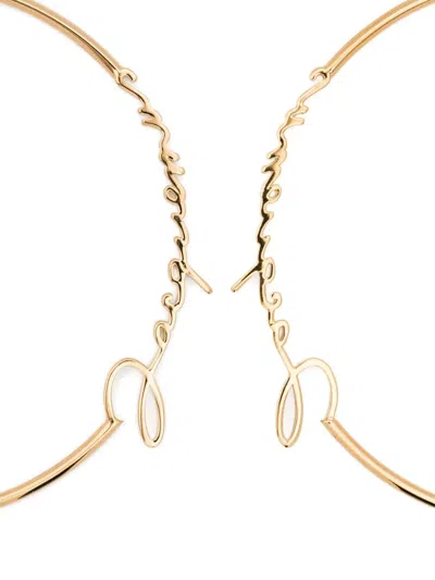 Jacquemus Hoop Earrings With Logo Lettering
