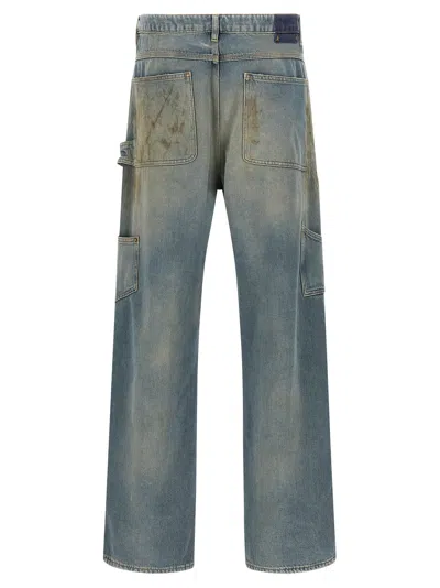 Golden Goose Deluxe Brand Men Marley Painter Cotton Jeans In Blue