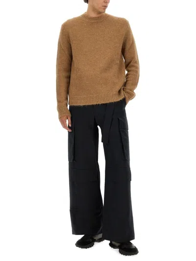 Jil Sander Beige Alpaca Wool Sweaters In Brown