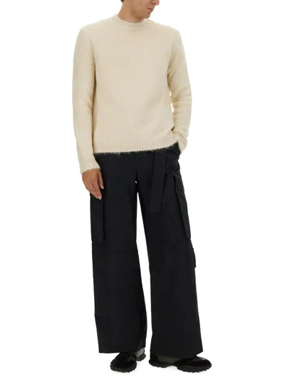 Jil Sander Relaxed Fit Alpaca Blend Sweater In Multi