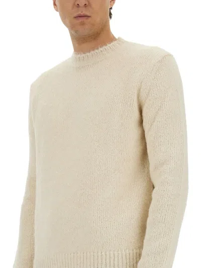 Jil Sander Relaxed Fit Alpaca Blend Sweater In Multi