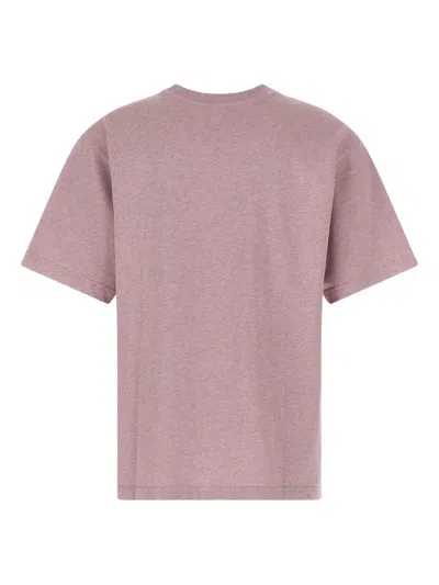 Kenzo Boke Flower Embroidered Oversized Cotton T-shirt Clothing In Pink