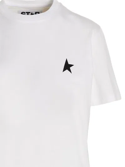Golden Goose Iconic Star Logo Short Sleeve T-shirt In White