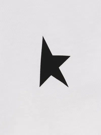 Golden Goose Iconic Star Logo Short Sleeve T-shirt In White