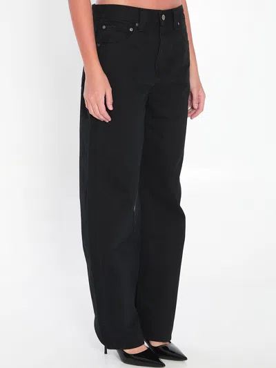 Khaite Bonnie Relaxed Fit Jeans In Black