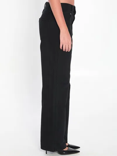 Khaite Bonnie Relaxed Fit Jeans In Black