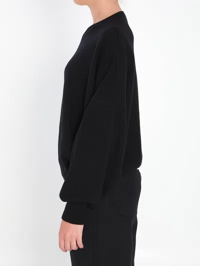 Khaite Wolfe V-neck Knitted Cashmere Sweater In Black