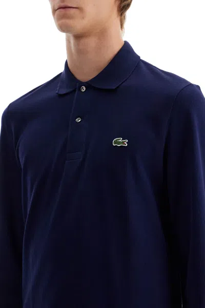 Lacoste Classic Fit Long-sleeved L.12.12 Polo Clothing In Blue