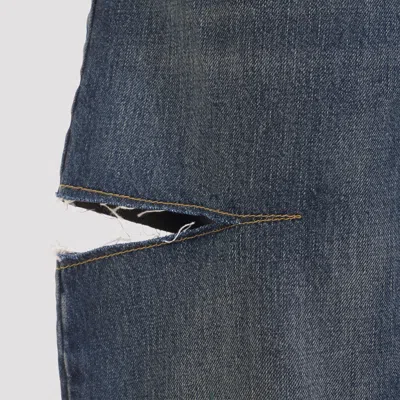 Maison Margiela Stonewashed Denim Jeans With Slash Details