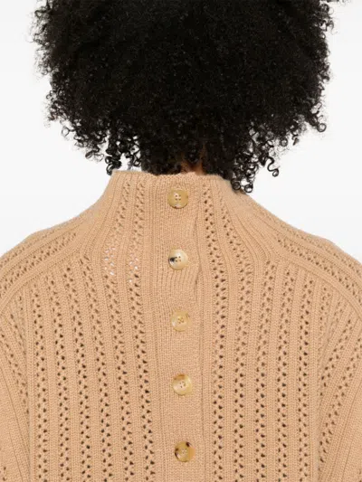 Max Mara Camel Clothing Sweaters In Brown