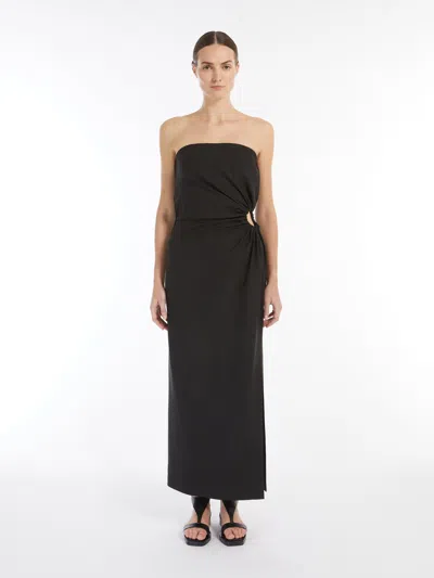 Max Mara Silva Dress In Black