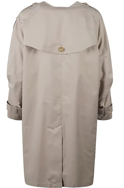Max Mara The Cube Cozy Coats In Cotton Blend In Neutral