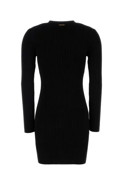 Michael Michael Kors Michael By Michael Kors Black Stretch Viscose Blend Dress In Black