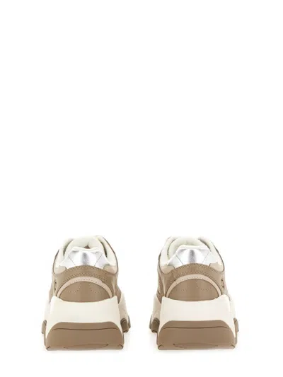 Michael Michael Kors Atlas Leather Sneaker In Brown