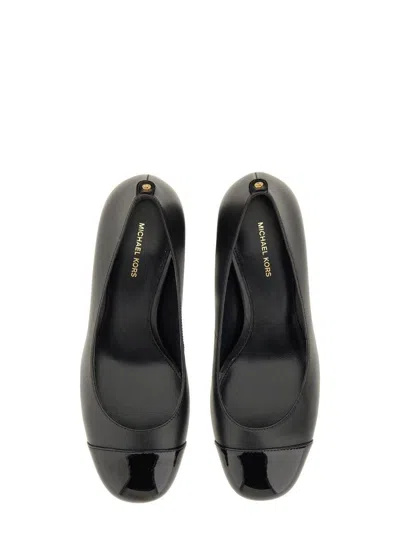 Michael Michael Kors Pearl Flex Leather Pumps In Black