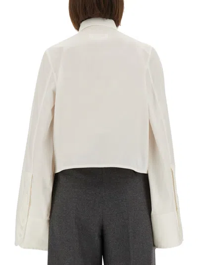 Mm6 Maison Margiela Cotton Shirt In White