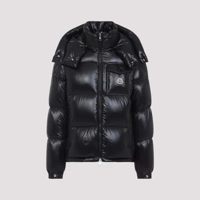Moncler Montbeliard Hooded Short Down Jacket In Black