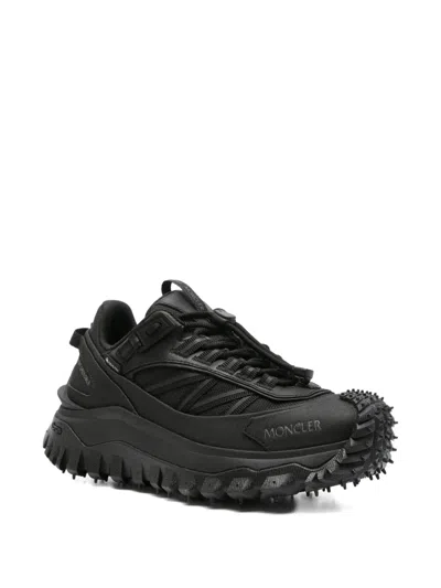 Moncler Black Fabric Trailgrip Gtx Sneakers In Black