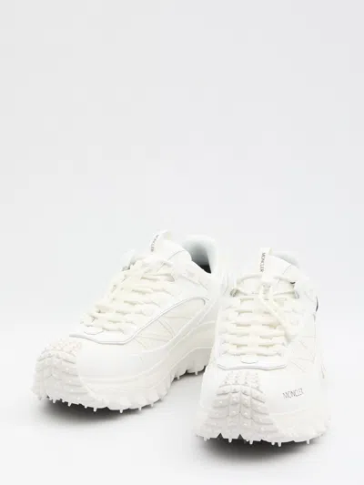 Moncler White Fabric Trailgrip Gtx Sneakers In White