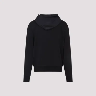 Moncler Zip Up Cardigan In Black