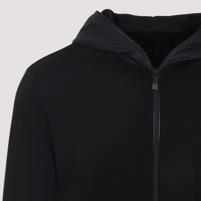 Moncler Zip Up Cardigan In Black