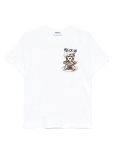 Moschino Couture Little Teddy Bear T-shirt In White