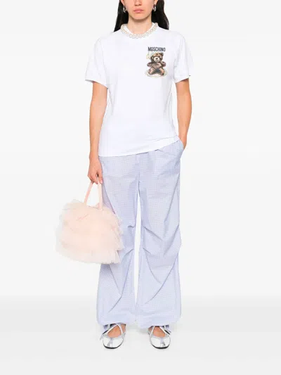 Moschino Couture Little Teddy Bear T-shirt In White