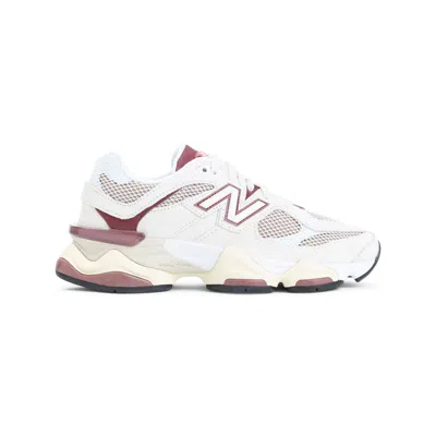 New Balance 9060 Low-top Sneakers In Linen And Burgundy In Multi