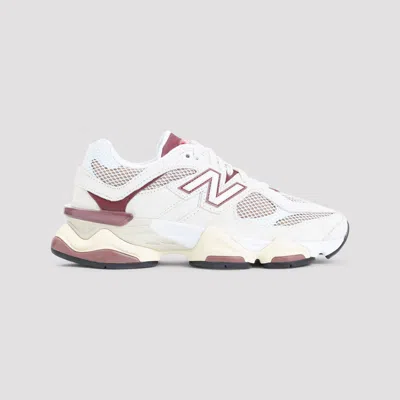 New Balance 9060 Low-top Sneakers In Linen And Burgundy In Multi