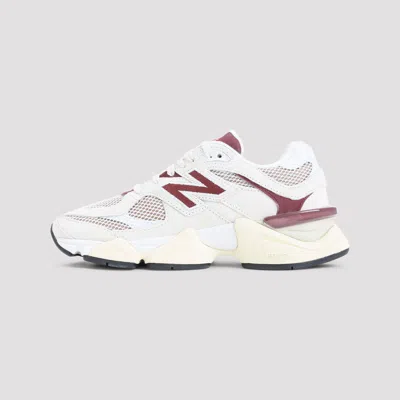 New Balance 9060 Low-top Sneakers In Linen And Burgundy In Multi