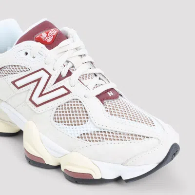 New Balance 9060 Low-top Sneakers In Linen And Burgundy In Multi