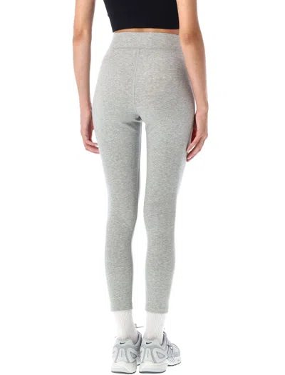 Nike 7/8 Length High-waisted Stretch Leggings In Gray