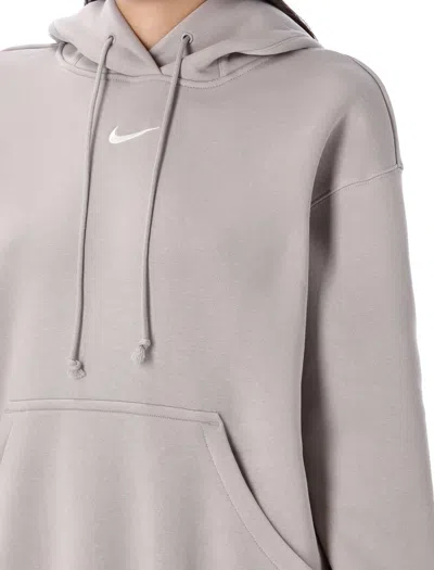 Nike Oversized Hoodie In Gray