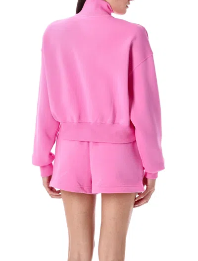Nike Sportswear Phoenix Fleece Crop Sweatshirt In Pink