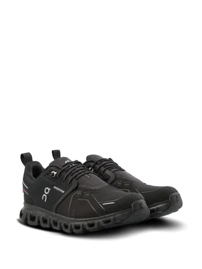 On Running Cloud 5 Womens Performance Waterproof Running Shoes In Black