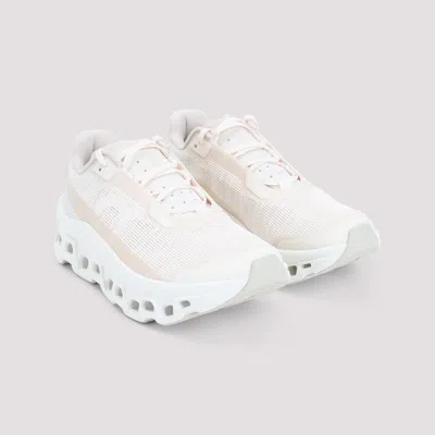On Running Streamlined Ivory Sneakers With Cushioned Sole In Multi