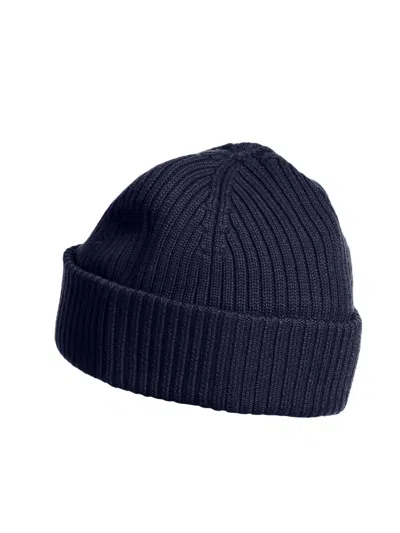 Parajumpers Basic Ribbed Beanie In Blue