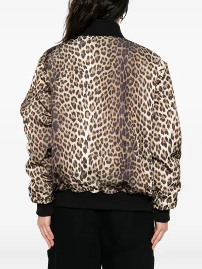 P.a.r.o.s.h Parosh Leopard Print Bomber Jacket In Animal Print