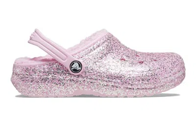 Crocs (gs)  Classic Lined Glitter Clogs 'pink'