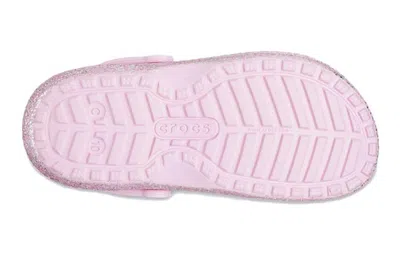Crocs (gs)  Classic Lined Glitter Clogs 'pink'