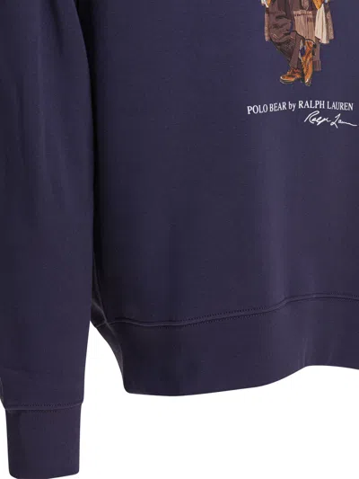 Polo Ralph Lauren Long Sleeve Sweatshirt In Blue
