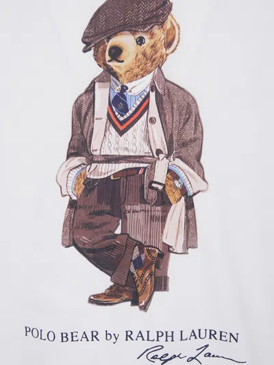 Polo Ralph Lauren T-shirt Custom Slim-fit Polo Bear T-shirt In White
