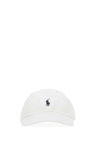 Polo Ralph Lauren Logo Baseball Cap In White
